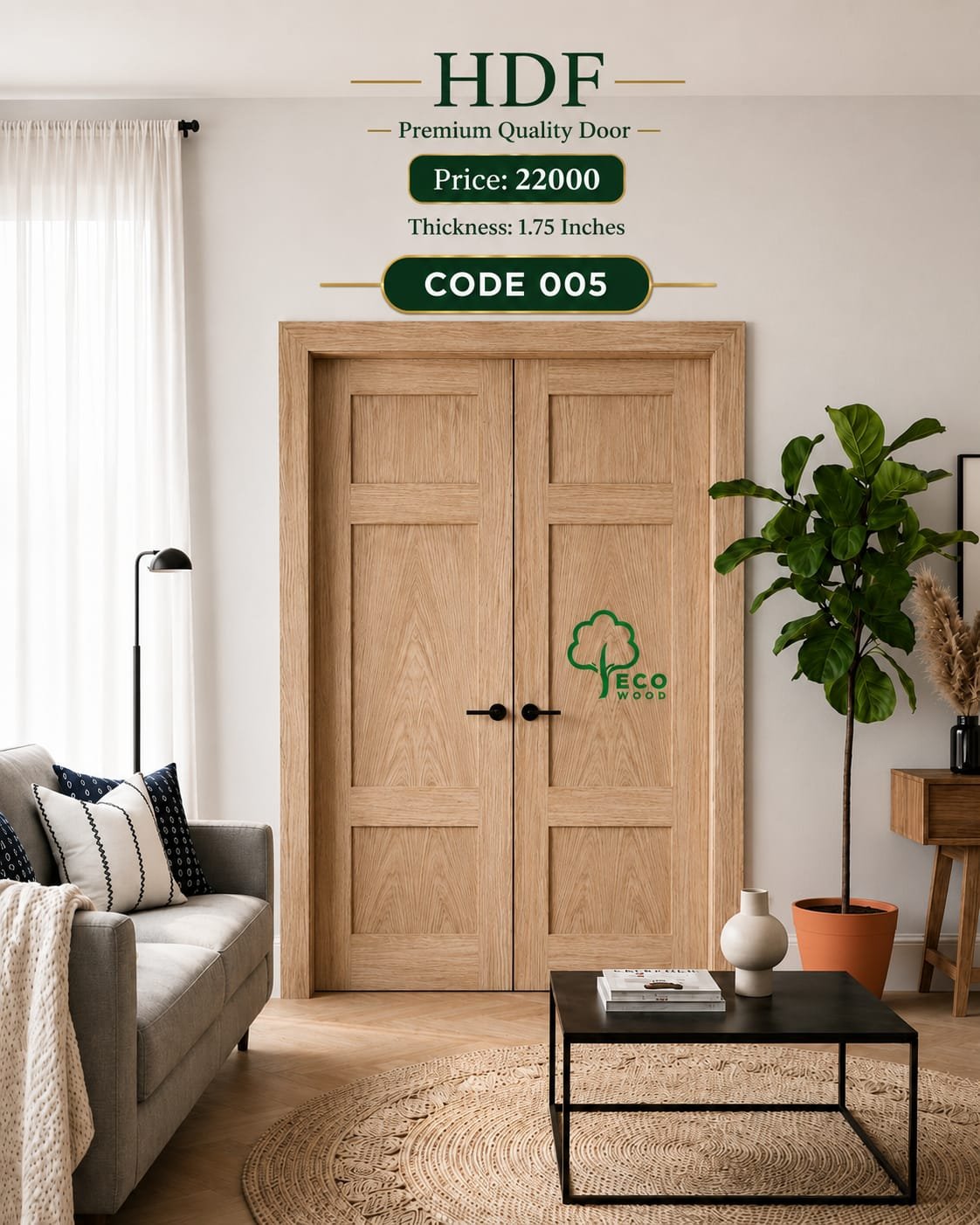 EcoWood HDF Door Code 005